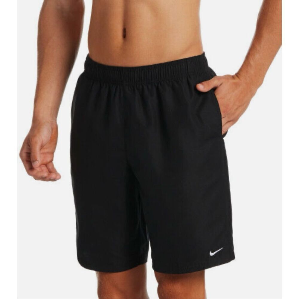 Nike Solid Essential Lap 9" Volley Shorts Swim Trunks Lined Beach Men’s Size XL